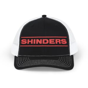 Shinders Embroidered Trucker Cap — Retro Bold Patch Snapback